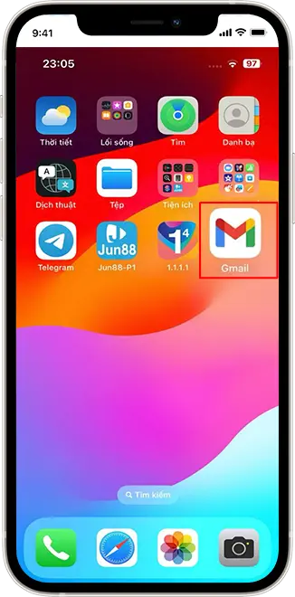 Bước 1: Đăng nhập vào mục Gmail